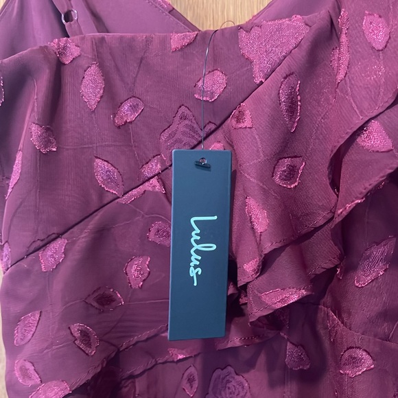 Lulus Floral Jacquard Ruffled Maxi Dress - Picture 6 of 6